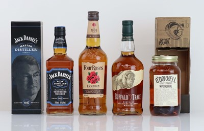 Lot 49 - 4 bottles, 1x Jack Daniel's Master Distiller...
