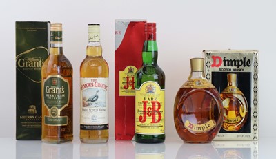 Lot 53 - 4 bottles, 1x Haig Dimple Scotch Whisky circa...