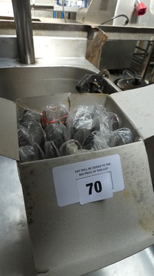 Lot 70 - Box of small serving tongs