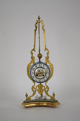 Lot 256 - A 19th century French table clock, the...