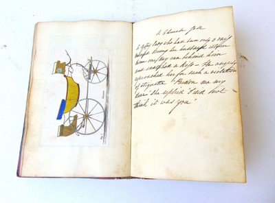 Lot 299 - A Victorian lady's scrapbook including poems,...