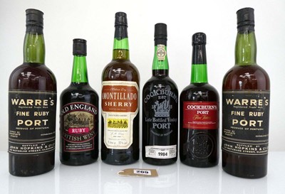 Lot 209 - 6 bottles, 1x Cockburn's 1984 Late Bottled...