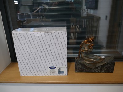 Lot 1010 - Boxed Juliana golden bronze figurine of mother...