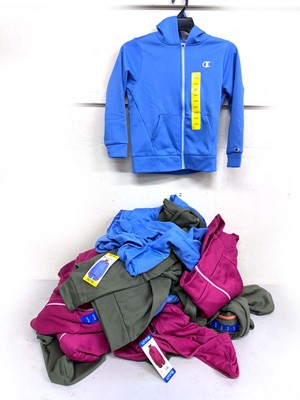 Lot Approx 20x kids Champion Elite full zip tops,...