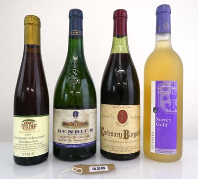 Lot 320 - 4 various bottles, 1x Louis Lesanglier...