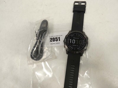 Lot 2051 - Garmin Fenix 7X Solar GPS wristwatch