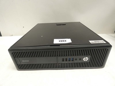 Lot 2063 - HP EliteDesk PC tower (no HDD)