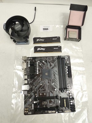 Lot 2064 - Gigabyte B450M DS3H V2 motherboard plus AMD...