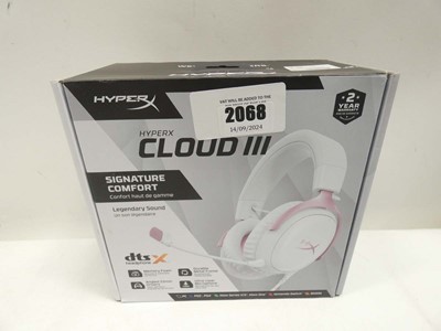 Lot 2068 - HyperX Cloud 3 White gaming headset