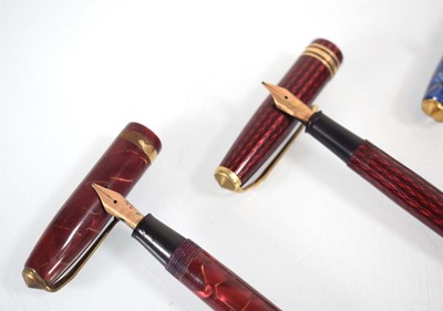 Lot 117 - A group of eight Conway Stewart fountain pens...