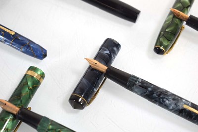 Lot 117 - A group of eight Conway Stewart fountain pens...