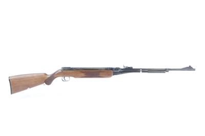 Lot 104 - .22 BSF underlever air rifle, raised blade and...