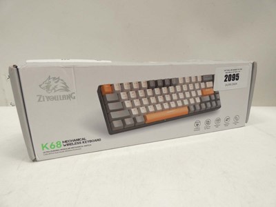 Lot 2095 - Ziyoulang K68 mechanical wireless keyboard