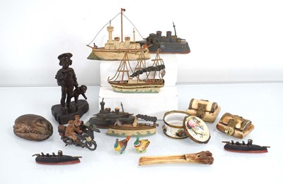 Lot 140 - A group of collectables including metalwares...