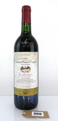 Lot 308 - A bottle of 2000 Chateau Pontet-Chappaz...