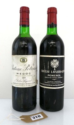 Lot 310 - 2 bottles, 1x 1978 Chateau Lafleur-Gazin...