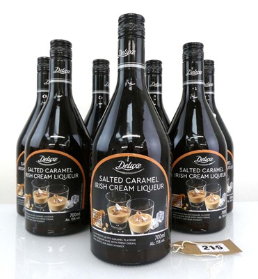 Lot 216 - 8 bottles of Lidl Deluxe Salted Caramel Irish...