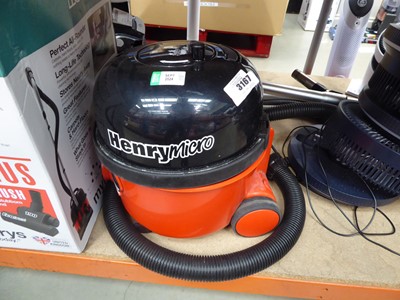 Lot 3167 - Henry micro vacuum cleaner with pipe but no pole