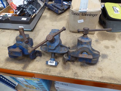 Lot 4527 - 3 Record 153 floor board clamps