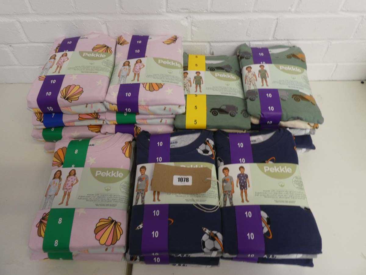 Lot 1078 - Approx. 20 sets of children's 4 piece pyjama...