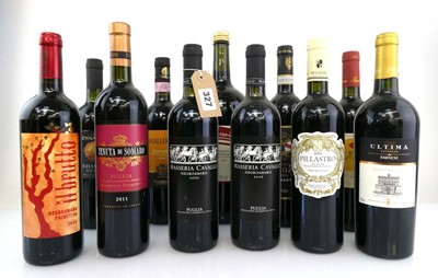 Lot 327 - 11 bottles of Italian red, 1x il brutto...