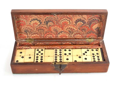 Lot 84 - A 19th century mahogany and ebonised case...