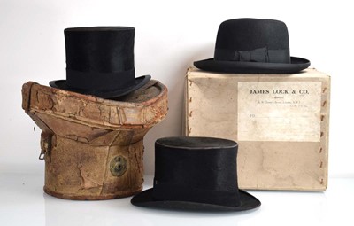 Lot 89 - A Christy's silk top hat in a fitted case,...