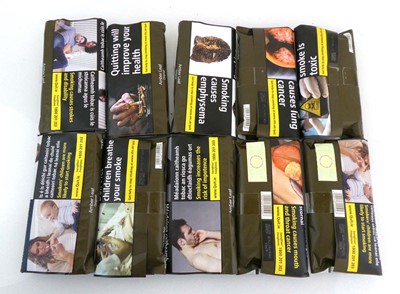 Lot 525 - 10 pouches of 50gm Amber Leaf Original hand...