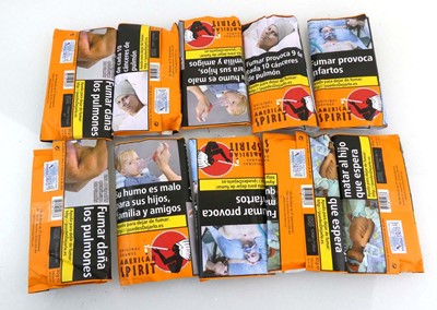 Lot 530 - 10 pouches of American Spirit Original Orange...