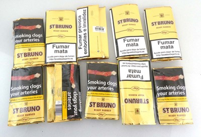 Lot 534 - 10 pouches of St Bruno Ready Rubbed tobacco...