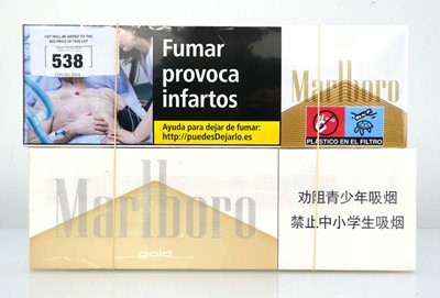 Lot 538 - 2 Cartons of 10 packs of 20 Marlboro Gold...