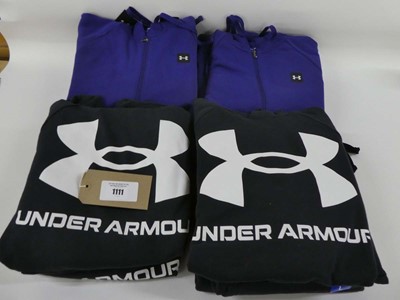 Lot 1111 - Approx. 10 Under Armour jackets & hoodies.