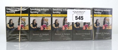 Lot 545 - 2 Cartons of 10 packs of 20 Benson & Hedges...