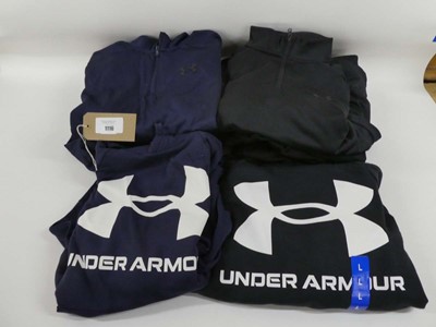 Lot 1116 - Approx. 10 Under Armour quarter zip jumpers &...