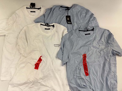 Lot 1176 - 4x Ted Baker tees, 2x light blue, 2x white,...