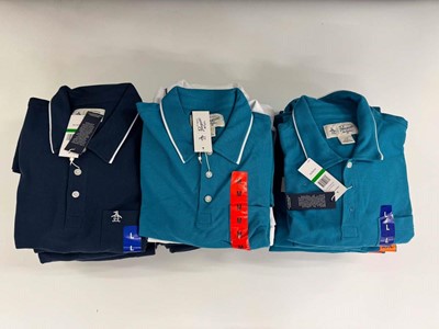 Lot 1179 - 30x Penguin polos, various sizes, navy/teal/white