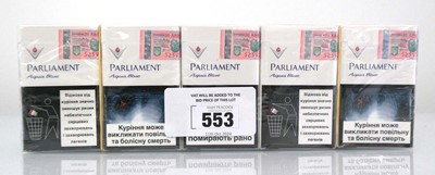 Lot 553 - 2 Cartons of 10 packs of 20 Parliament Aqua...