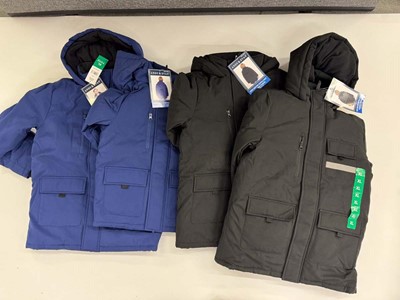 Lot 1180 - 4x kids Andy & Evan jackets, 2x blue, 2x black