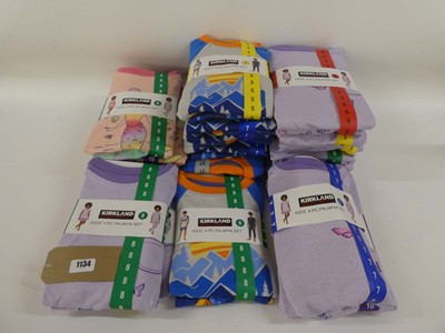 Lot 1134 - Approx. 20 kids Kirkland 4 piece pyjama sets