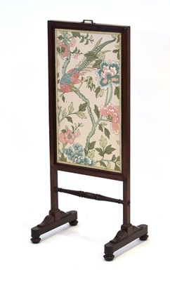 Lot 11 - An early 19th century mahogany fire screen...