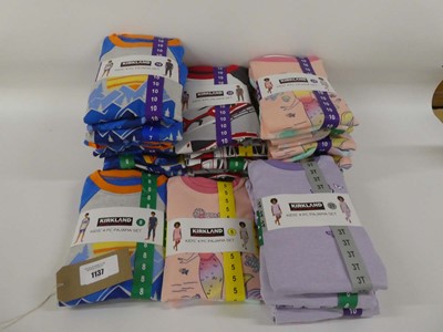 Lot 1137 - Approx. 20 kids Kirkland 4 piece pyjama sets