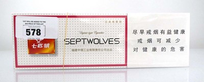 Lot 578 - 4 Cartons of 10 packs of 20 Septwolves...