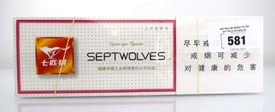 Lot 581 - 4 Cartons of 10 packs of 20 Septwolves...