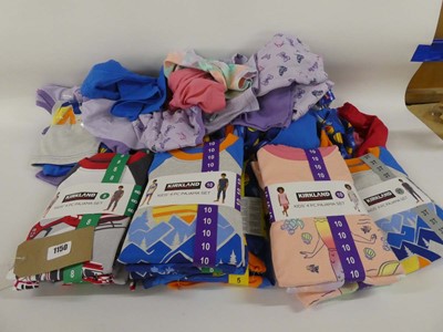 Lot 1150 - Mixed lot of kids Kirkland pyjamas