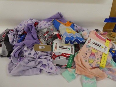 Lot 1151 - Mixed lot of kids Kirkland pyjamas