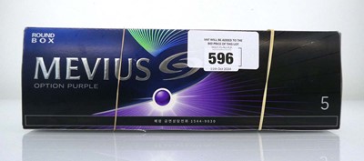 Lot 596 - 3 Cartons, 1x 200 Mevius Option Purple 5 & 2x...