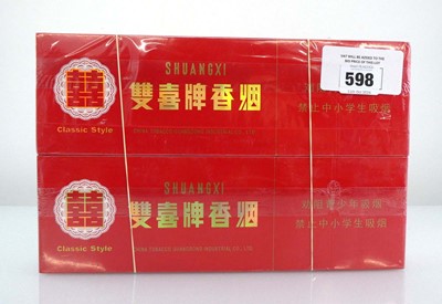 Lot 598 - 2 Cartons of 10 packs of 20 Shuangxi Classic...