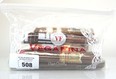 Lot 508 - 9 cigars, 1x La Flor Dominicana Double Ligero...