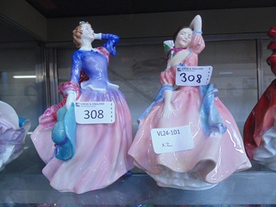 Lot 308 - Two Royal Doulton ceramic figurines 'Blithe...