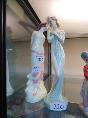 Lot 320 - Two Royal Doulton ceramic figurines 'Eliza'...